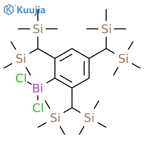 Bismuthine, dichloro[2,4,6-tris[bis(trimethylsilyl)methyl]phenyl]- structure