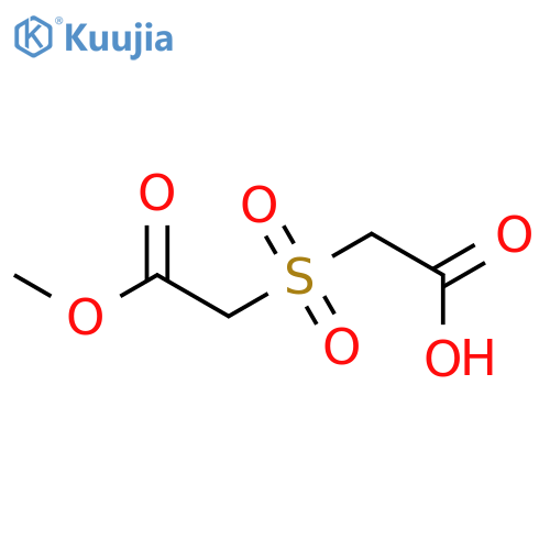 2-(2-methoxy-2-oxoethanesulfonyl)acetic Acid structure