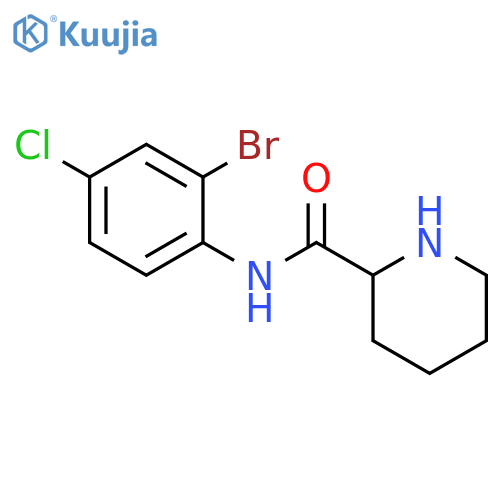 2-Piperidinecarboxamide, N-(2-bromo-4-chlorophenyl)- structure