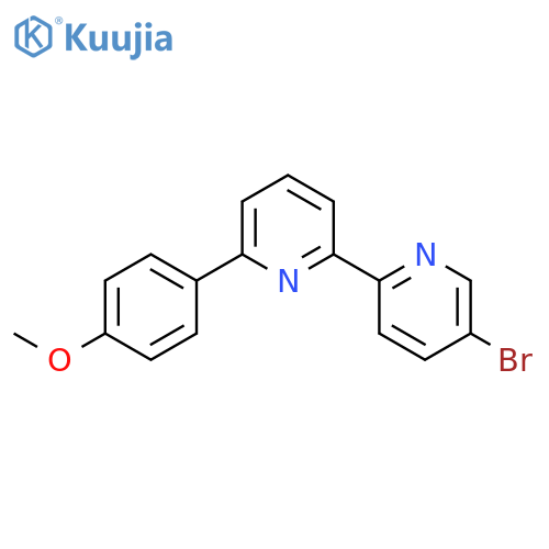 2,2'-Bipyridine, 5-bromo-6'-(4-methoxyphenyl)- structure