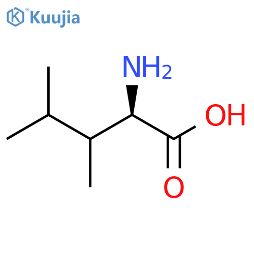 (2R)-2-Amino-3,4-dimethylpentanoic acid structure