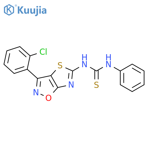 Thiourea, N-[3-(2-chlorophenyl)thiazolo[5,4-d]isoxazol-5-yl]-N'-phenyl- structure