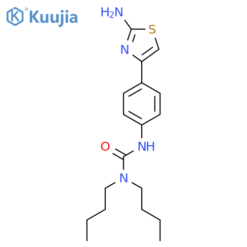 UREA, N'-[4-(2-AMINO-4-THIAZOLYL)PHENYL]-N,N-DIBUTYL- structure