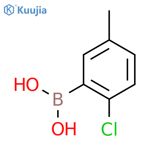 (2-chloro-5-methylphenyl)boronic acid structure