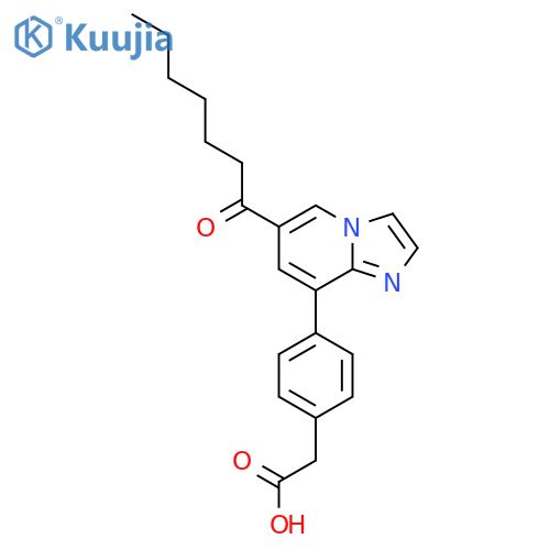 Heptanoylimidazol1,2--apyridin-8-yl)phenyl)acetic Acid structure