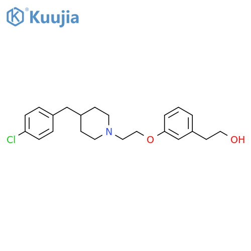 Benzeneethanol, 3-[2-[4-[(4-chlorophenyl)methyl]-1-piperidinyl]ethoxy]- structure