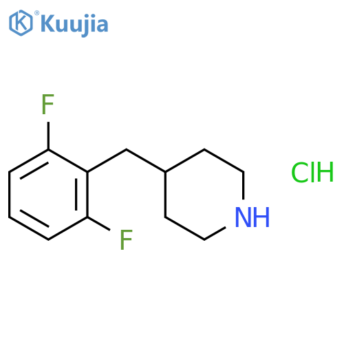 4-(2,6-difluorophenyl)methylpiperidine hydrochloride structure