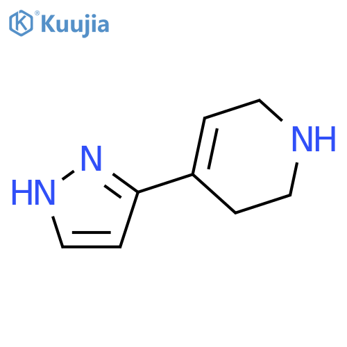 4-(1H-pyrazol-3-yl)-1,2,3,6-tetrahydropyridine structure