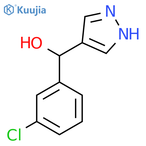 (3-Chlorophenyl)(1H-pyrazol-4-yl)methanol structure