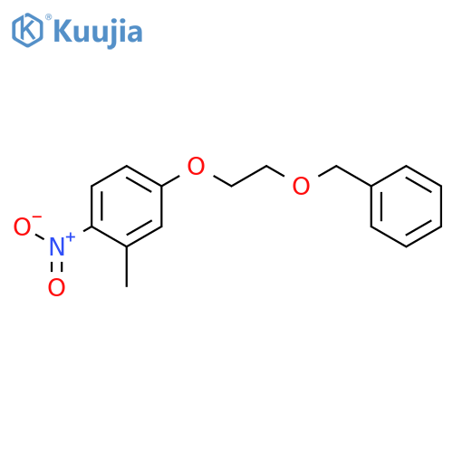 4-(2-(benzyloxy)ethoxy)-2-methyl-1-nitrobenzene structure