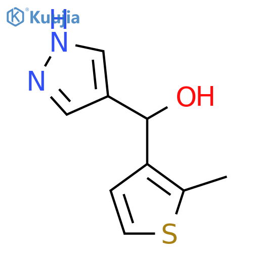 (2-Methylthiophen-3-yl)(1H-pyrazol-4-yl)methanol structure