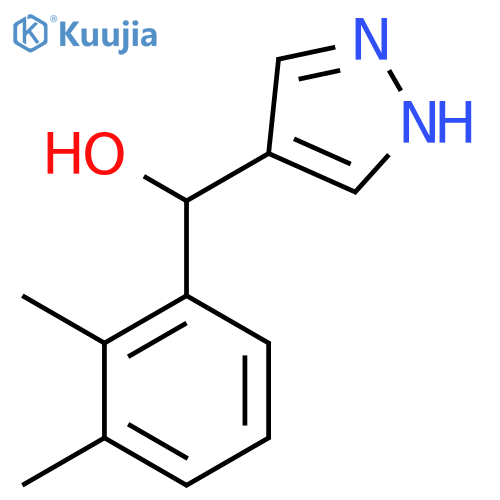 (2,3-dimethylphenyl)(1H-pyrazol-4-yl)methanol structure