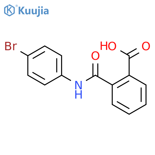 2-[(4-bromophenyl)carbamoyl]benzoic acid structure