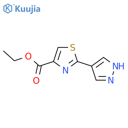 Ethyl 2-(1H-pyrazol-4-yl)-1,3-thiazole-4-carboxylate structure