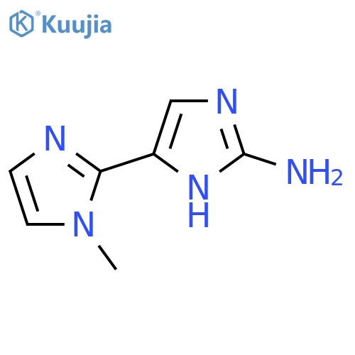 5-(1-methyl-1H-imidazol-2-yl)-1H-imidazol-2-amine structure