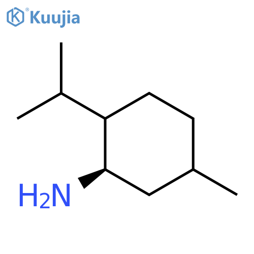 Cyclohexanamine, 5-methyl-2-(1-methylethyl)-, (1R)- structure