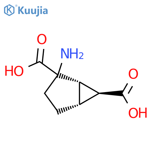 (1S,5R,6S)-2-aminobicyclo3.1.0hexane-2,6-dicarboxylic acid structure