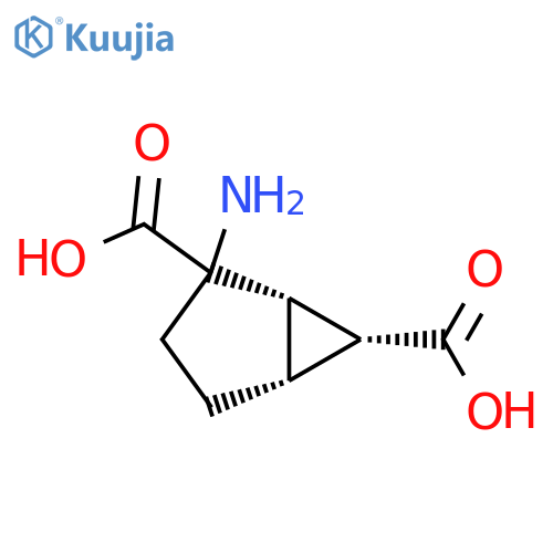 (1S,5R,6R)-2-aminobicyclo3.1.0hexane-2,6-dicarboxylic acid structure
