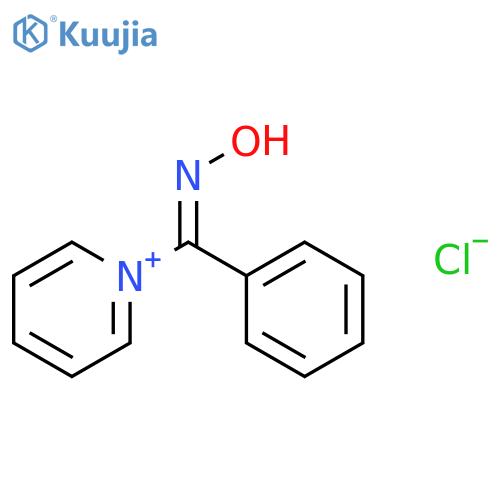 1-[(E)-(hydroxyimino)(phenyl)methyl]pyridinium chloride structure