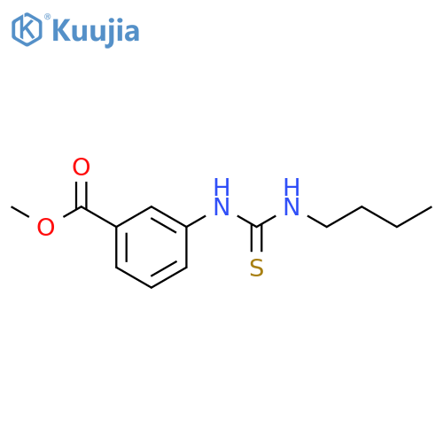 Benzoic acid, 3-[[(butylamino)thioxomethyl]amino]-, methyl ester structure