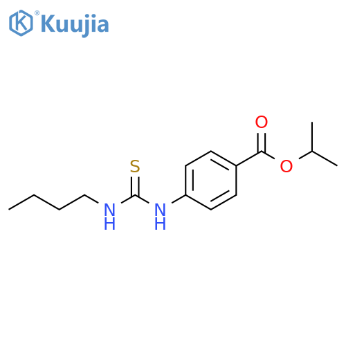 Benzoic acid, 4-[[(butylamino)thioxomethyl]amino]-, 1-methylethyl ester structure