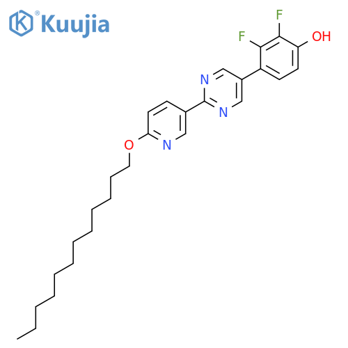 PHENOL, 4-[2-[6-(DODECYLOXY)-3-PYRIDINYL]-5-PYRIMIDINYL]-2,3-DIFLUORO- structure