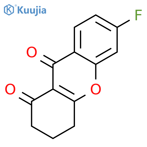 1H-Xanthene-1,9(2H)-dione, 6-fluoro-3,4-dihydro- structure
