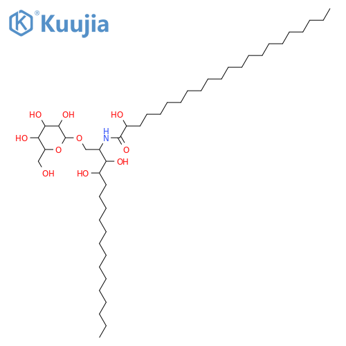 Docosanamide, N-[(1S,2S,3R)-1-[(β-D-glucopyranosyloxy)methyl]-2,3-dihydroxyheptadecyl]-2-hydroxy-, (2R)- structure