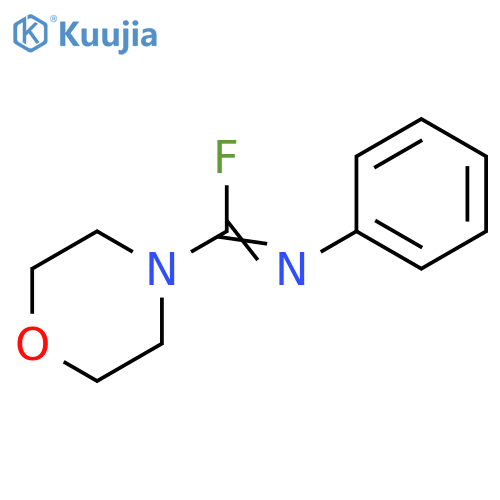4-Morpholinecarboximidoyl fluoride, N-phenyl- structure