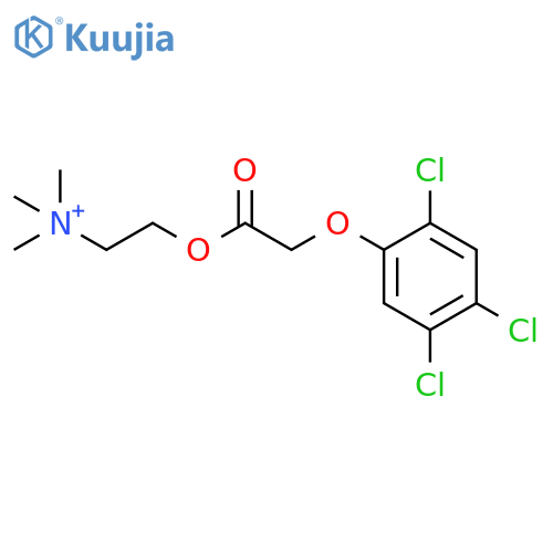 Ethanaminium, N,N,N-trimethyl-2-[[(2,4,5-trichlorophenoxy)acetyl]oxy]- structure