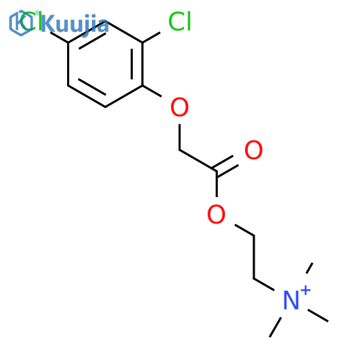 2-{[(2,4-Dichlorophenoxy)acetyl]oxy}-N,N,N-trimethylethan-1-aminium structure
