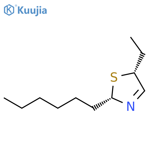 Thiazole, 5-ethyl-2-hexyl-2,5-dihydro-, cis- structure