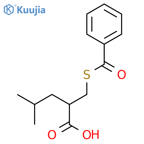 PENTANOIC ACID, 2-[(BENZOYLTHIO)METHYL]-4-METHYL- structure