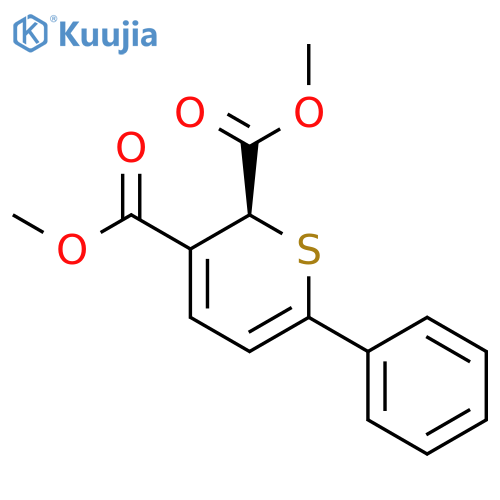 2H-THIOPYRAN-2,3-DICARBOXYLIC ACID, 6-PHENYL-, DIMETHYL ESTER, (S)- structure