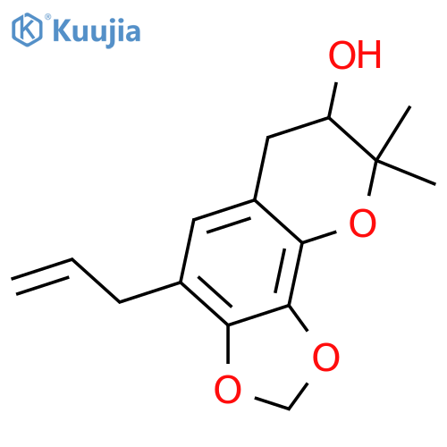 3,4-Dihydro-2,2-dimethyl-6-(2-propenyl)-2H-1-benzopyran-3,7,8-triol; (R)-form, 7,8-Methylene ether structure