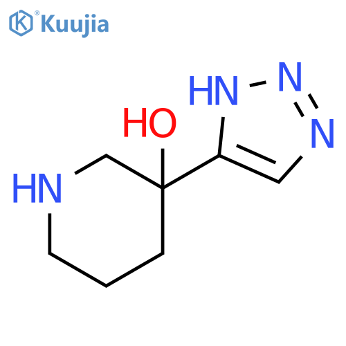 3-(1H-1,2,3-triazol-4-yl)piperidin-3-ol structure