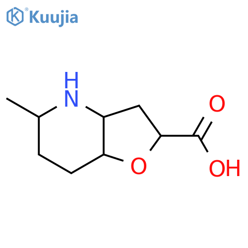 5-methyl-octahydrofuro3,2-bpyridine-2-carboxylic acid structure
