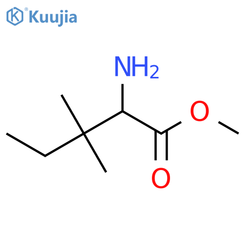 methyl 2-amino-3,3-dimethylpentanoate structure