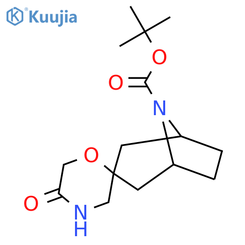 Tert-Butyl 5'-Oxo-8-Azaspiro[Bicyclo[3.2.1]Octane-3,2'-Morpholine]-8-Carboxylate structure