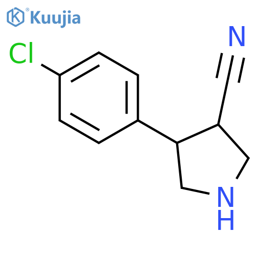 4-(4-Chlorophenyl)pyrrolidine-3-carbonitrile structure