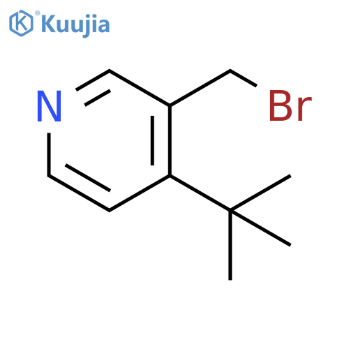 3-(bromomethyl)-4-tert-butylpyridine structure