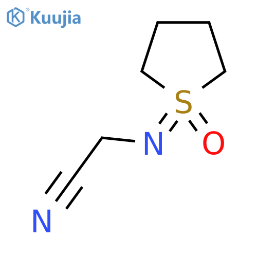 2-[(1-oxo-1λ?-thiolan-1-ylidene)amino]acetonitrile structure