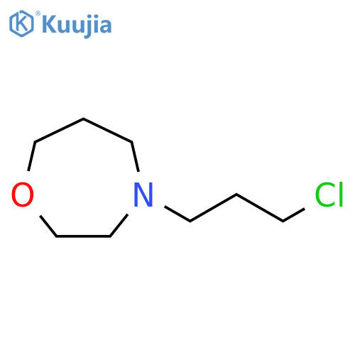4-(3-chloropropyl)-1,4-oxazepane structure