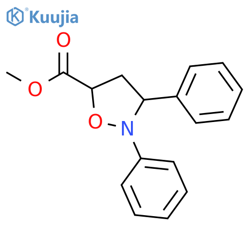 methyl 2,3-diphenyl-1,2-oxazolidine-5-carboxylate structure