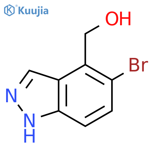 (5-Bromo-1h-indazol-4-yl)methanol structure