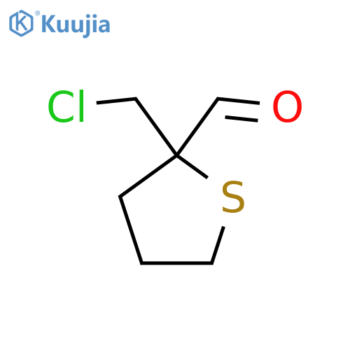 2-(Chloromethyl)thiolane-2-carbaldehyde structure