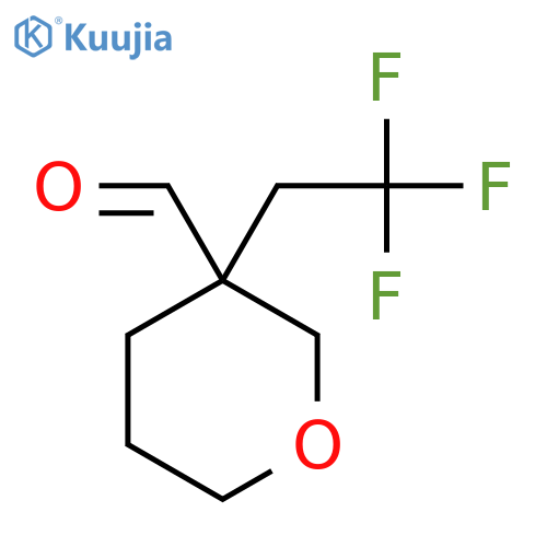 3-(2,2,2-Trifluoroethyl)oxane-3-carbaldehyde structure
