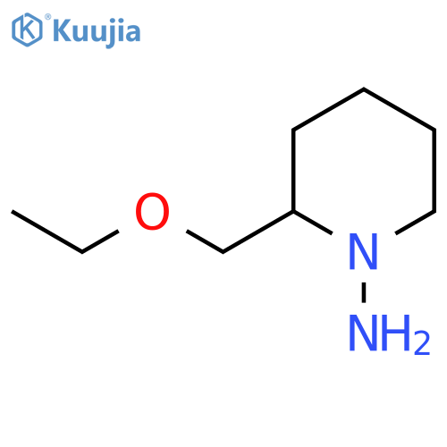 2-(Ethoxymethyl)piperidin-1-amine structure