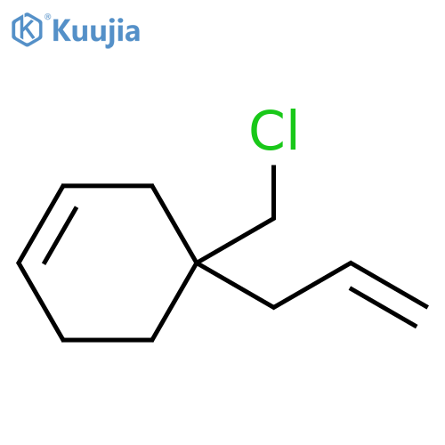 Cyclohexene, 4-(chloromethyl)-4-(2-propen-1-yl)- structure