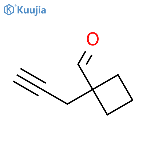 1-(prop-2-yn-1-yl)cyclobutane-1-carbaldehyde structure